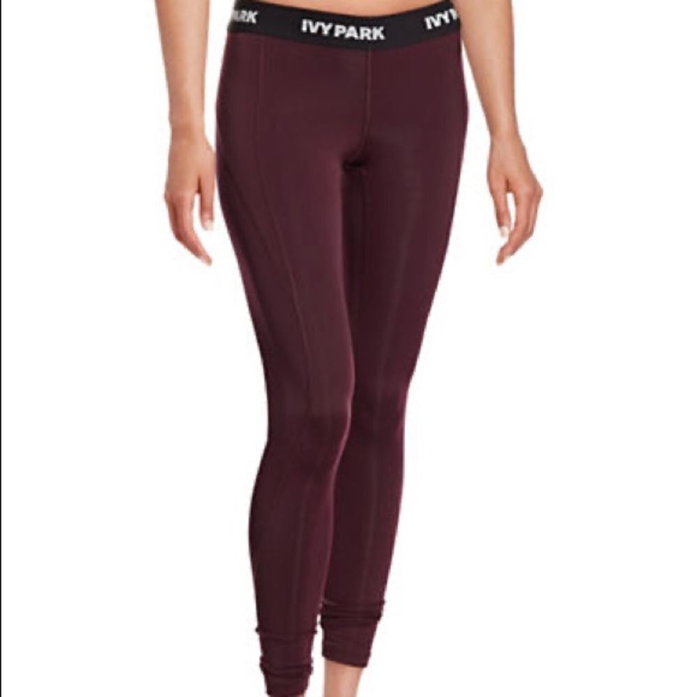 Ivy Park Low-rise Logo Full-length Leggings-red-small